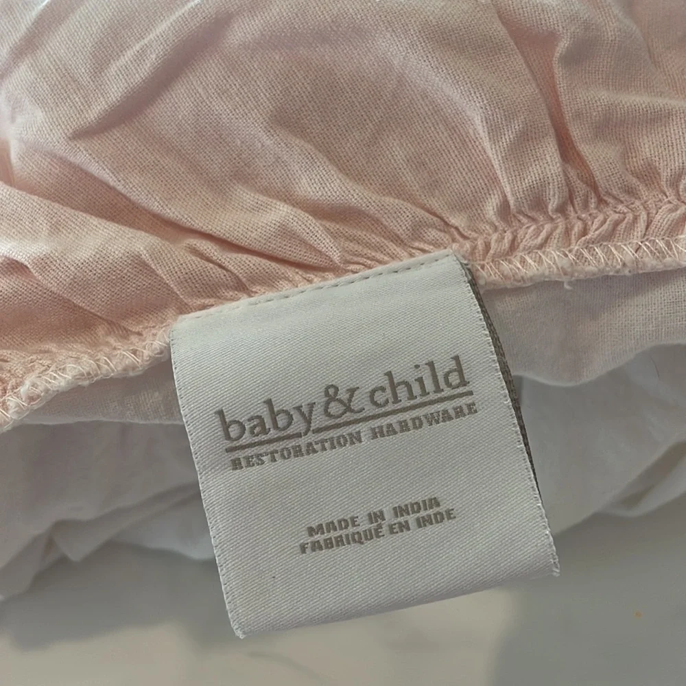 Restoration Hardware crib sheet